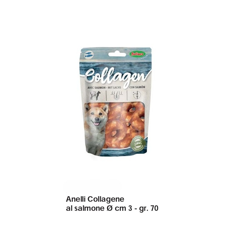 Anelli Collagene al Salmone diametro 3 Cm, Gr 70