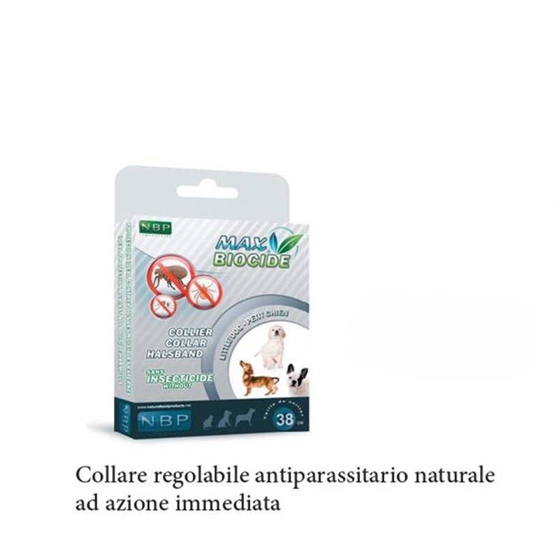 Collare Antiparassitario Cm 38 con Geranio per cani