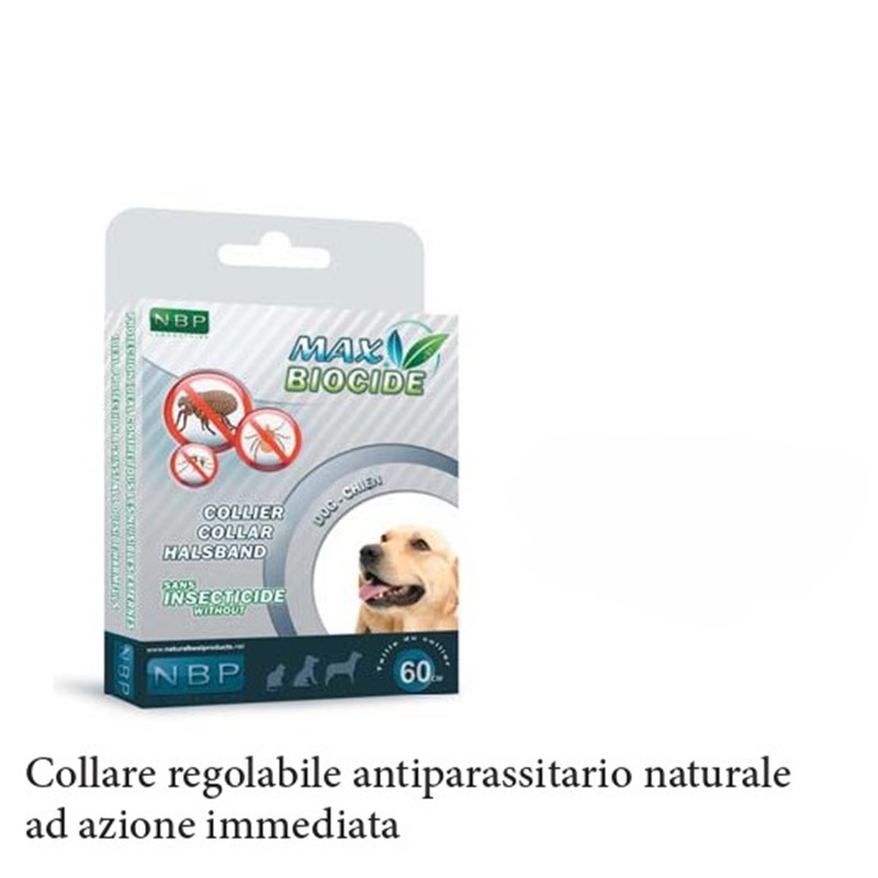 Collare Antiparassitario Cm 60 con Geranio per cani