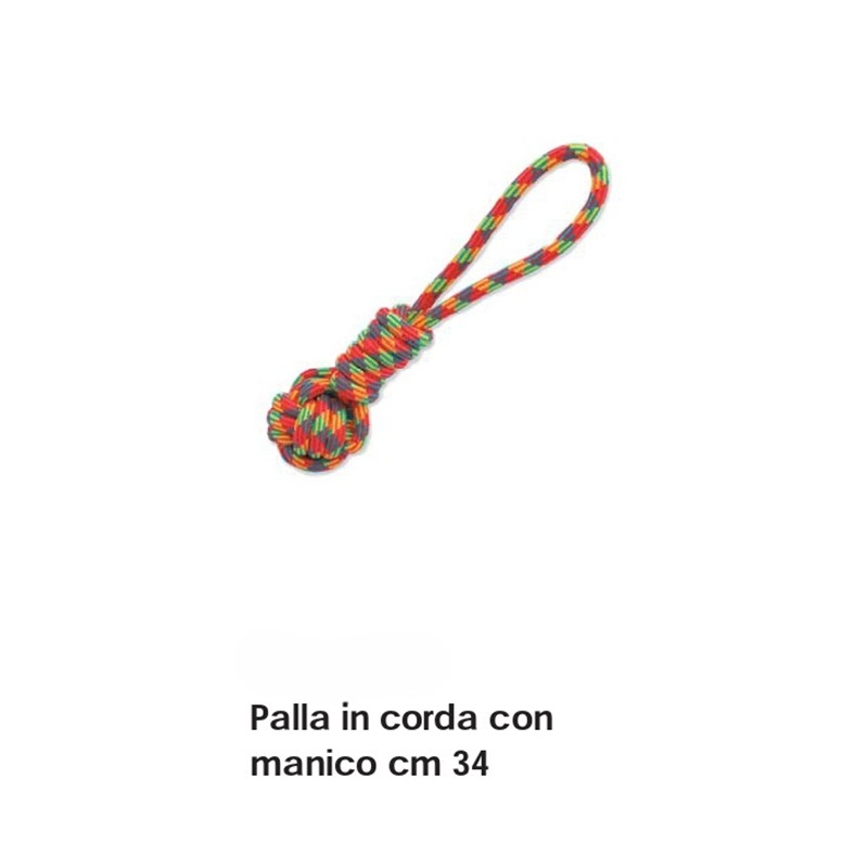 Palla in Corda con Manico 34 Cm